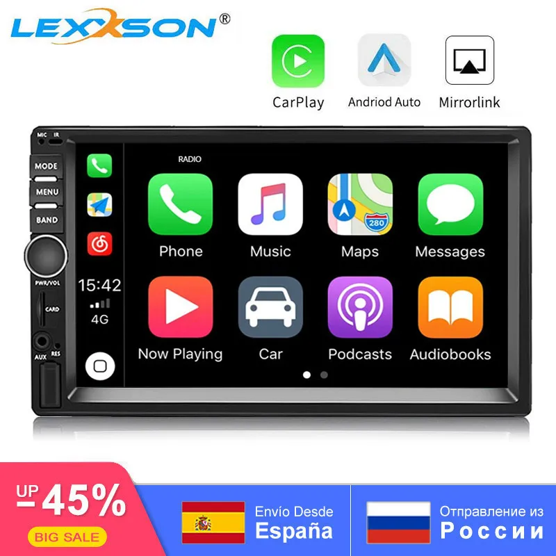 2Din Android 9 0 автомобильный Радио DVD стерео RDS Авторадио 7 &quot1024*600 сенсорный экран GPS