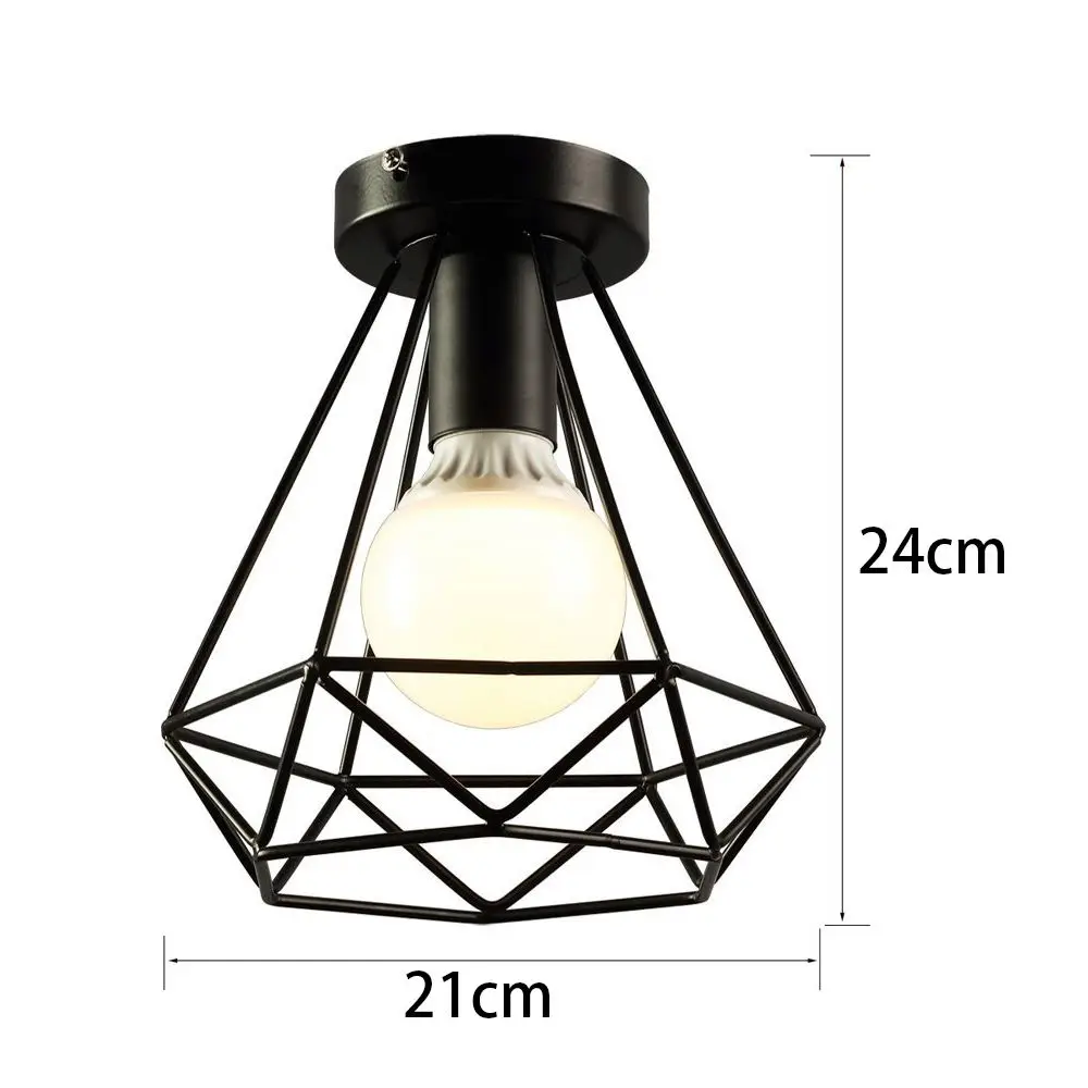 Винтажный промышленный деревенский потолочный светильник с утапливаемым