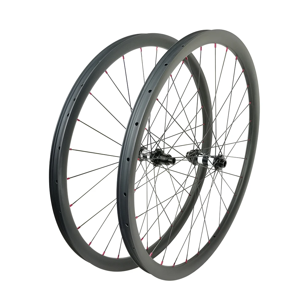 

29er Ultralight 1325g clincher tubeless disc BOOST carbon wheelset 30x30mm DT350 XD 110mm 148mm 28H MTB XC straight pull wheels