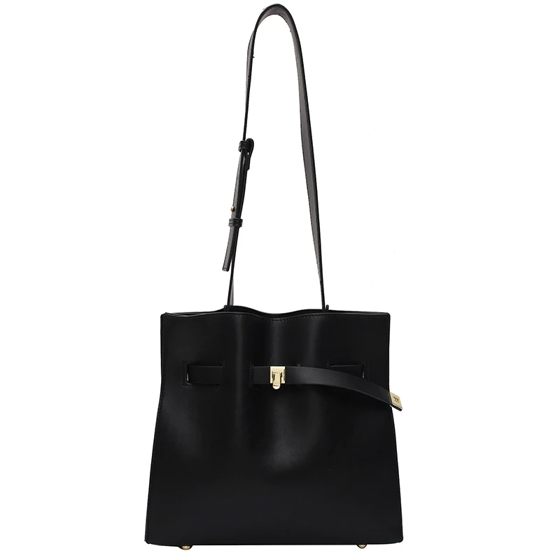 

High-end Style Large Capacity Tote Bag For Women Solid Color 2020 New Korean All-match Crossbody Shoulder Bags 9XB7