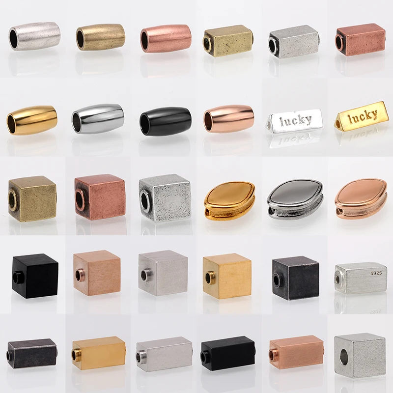 Фиксатор бусин бусины для изготовления ювелирных изделий медная бусина браслета