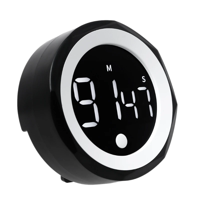 

L38A Smart Kitchen Timer Magnetic Countdown Up Cooking Timer Clock with Magnet Back and Clip, Loud Alarm, Large Display
