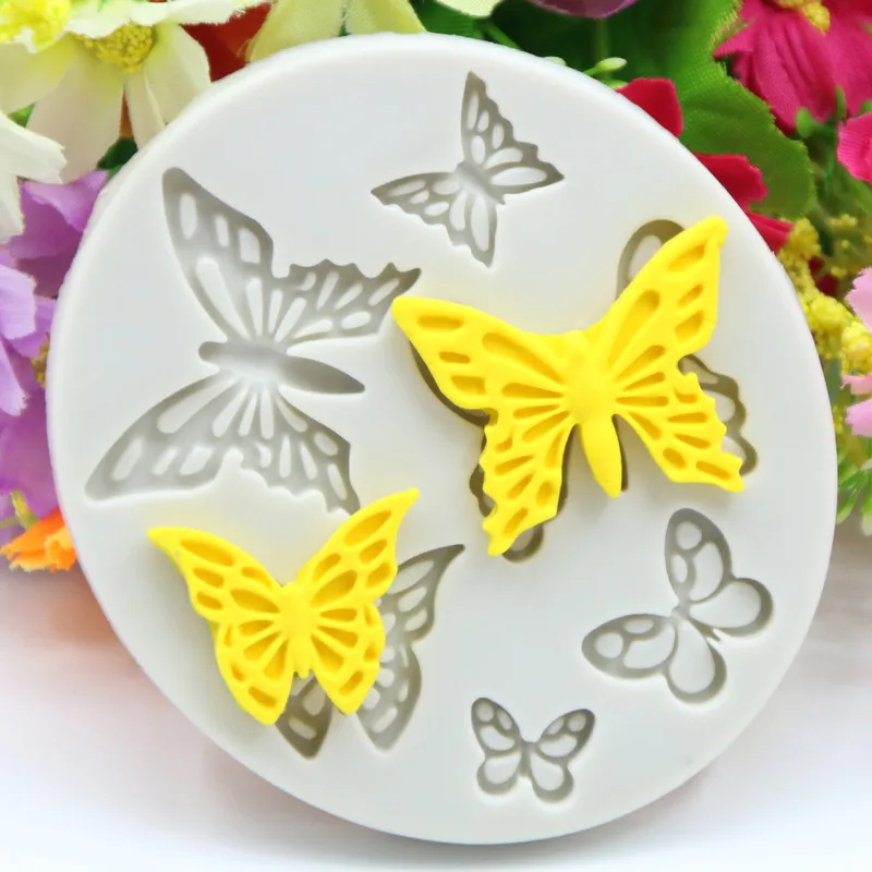 Силиконовый кружевной коврик в виде цветов и бабочек | Дом сад