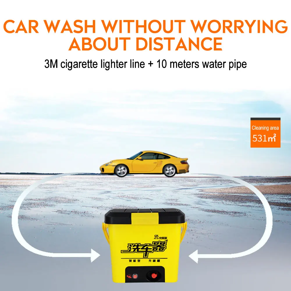 Купить Пистолет для автомойки высокого давления, портативное устройство для мойки автомобиля с водяным насосом 25 л, с функцией мойки, уход за автом...