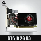 Видеокарта VEINIDA GT610 2 Гб низкопрофильный видео DDR3 для нормального ПК и LP чехол прочнее HD6450