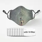 Модные маски ностальгия с рисунком лица для взрослых многоразовая моющаяся Тканевая маска маски для мужчинженщин маска для лица