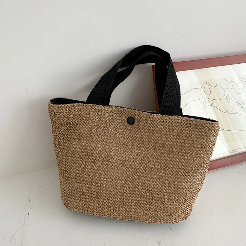 

Сумка-тоут женская Соломенная в стиле ретро, летняя, 2021