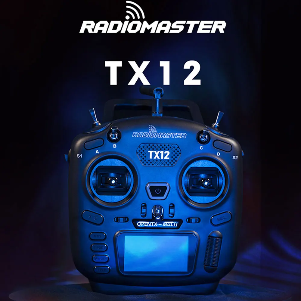 

In Stock RadioMaster TX12 Radio Control Transmitter Hall Gimbal OpenTX Multi-Module 16ch Digital Proportional