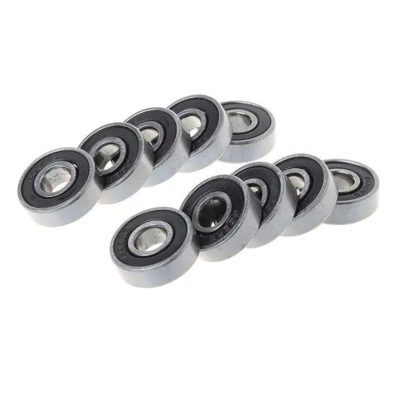 10 Pcs Bike Skateboard Scooter Ball Roller Bearing Skate Spare Parts Groefkogellagers 8 x 22 7 mm-608ZZ/608RS | Спорт и развлечения