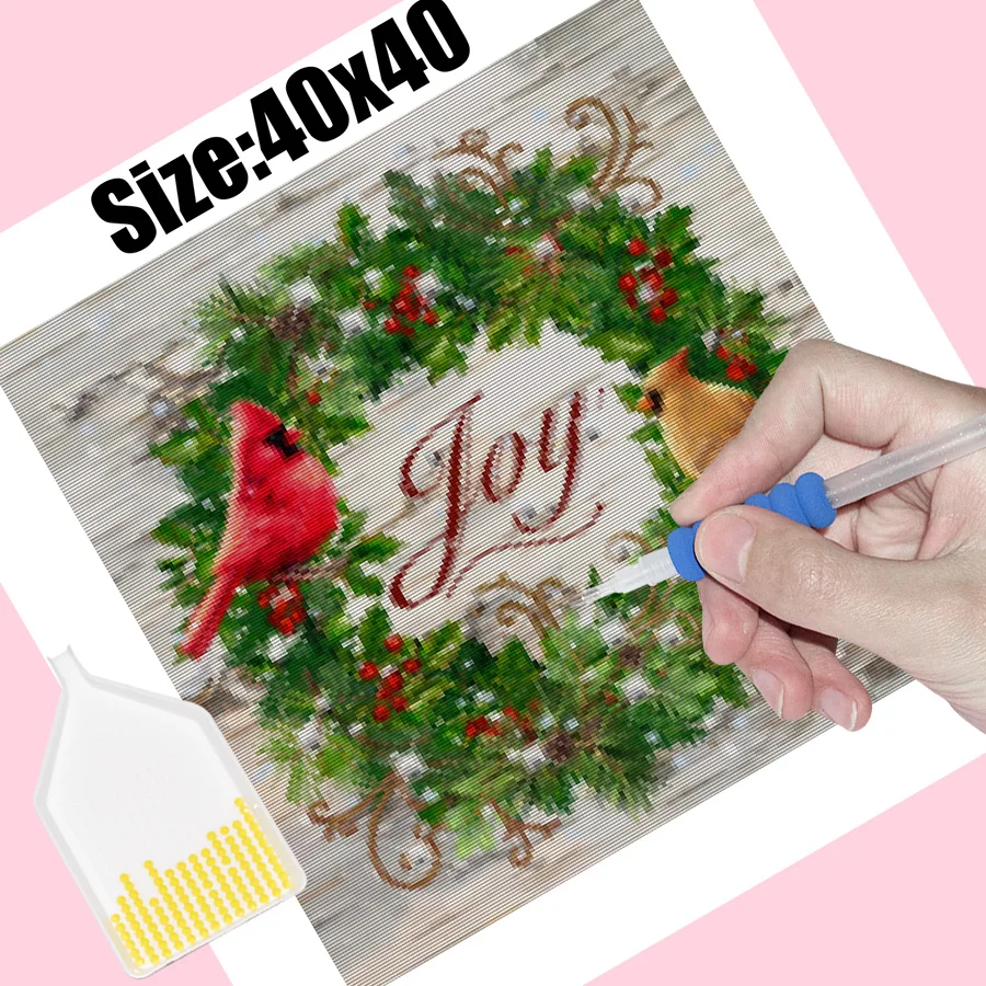 Камни в форме ромба дрель алмазного живопись 5D DIY Алмазные вышитые птицы