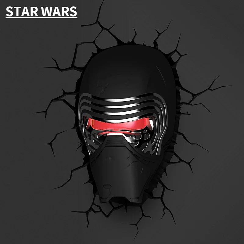 

Декоративная настенная 3D лампа «Звездные войны», мягкий прикроватный светильник Вильям в европейском стиле для спальни, гостиной, кабинета...