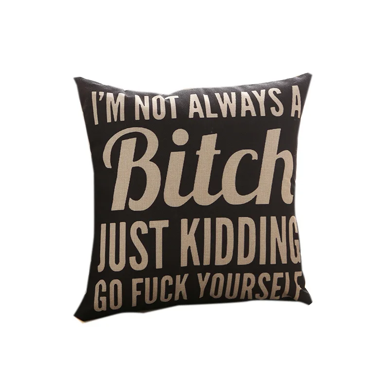 Распродажа новый модный чехол с буквенным принтом хлопковая льняная накидка на