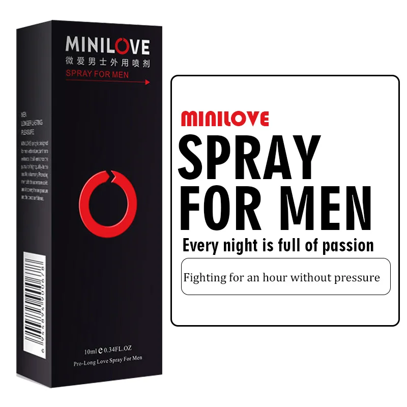 Спрей для задержки эякуляции Minilove 10 мл эффективный спрей мужской эрекции