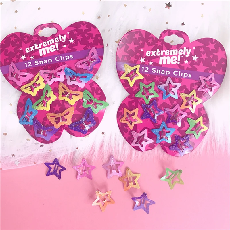 12 шт. детские заколки пряжки для волос из металлического сплава|Шпильки и волос| |