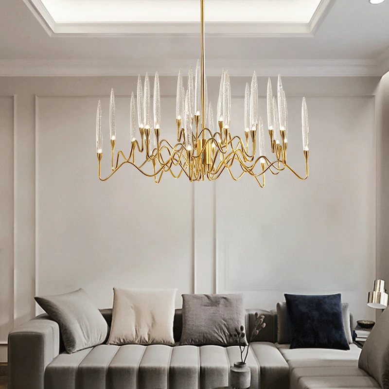 FSS современная люстра акриловый прозрачный абажур креативная гостиная спальня