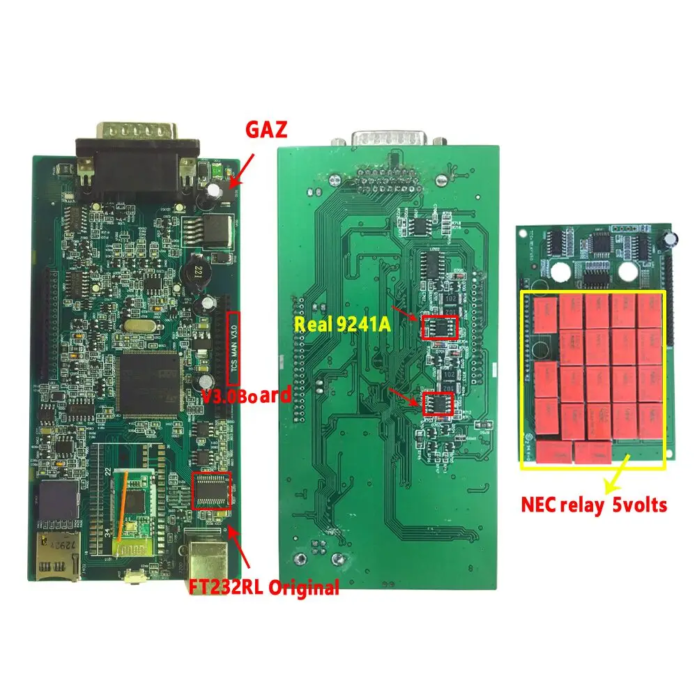 2021 новейшее лучшее реле nec V3.0 PCB 9241 chip 21 для VD DS150E CDP дельфиса|Кабели и коннекторы