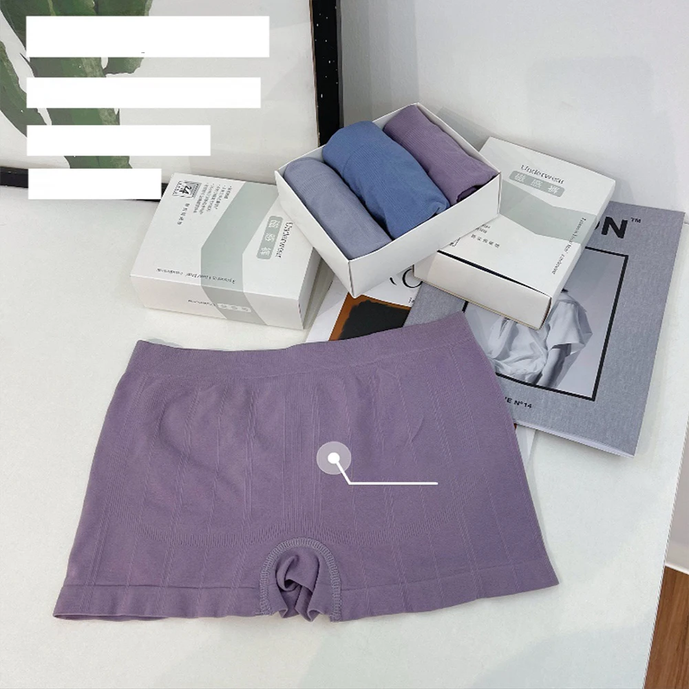 

Cotton Mens Underwear Men Boxer Briefs Breathable Knitted Sports Trunk Stretchy Quick-Drying Soft Shorts Panties Underpants 3PCS