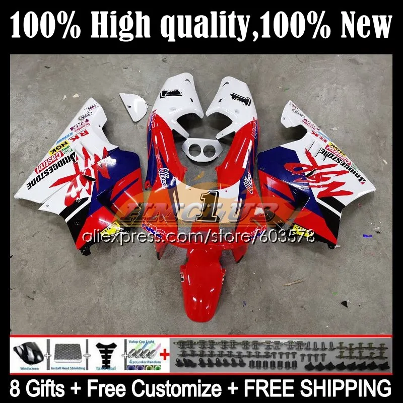 

Комплект для HONDA NSR 250 R MC18 PGM2 NSR 250R NS250 99CL.106 MC16 NSR250 R RR NSR250RR 88 89 NSR250R 1988 1989 обтекатель женский красный