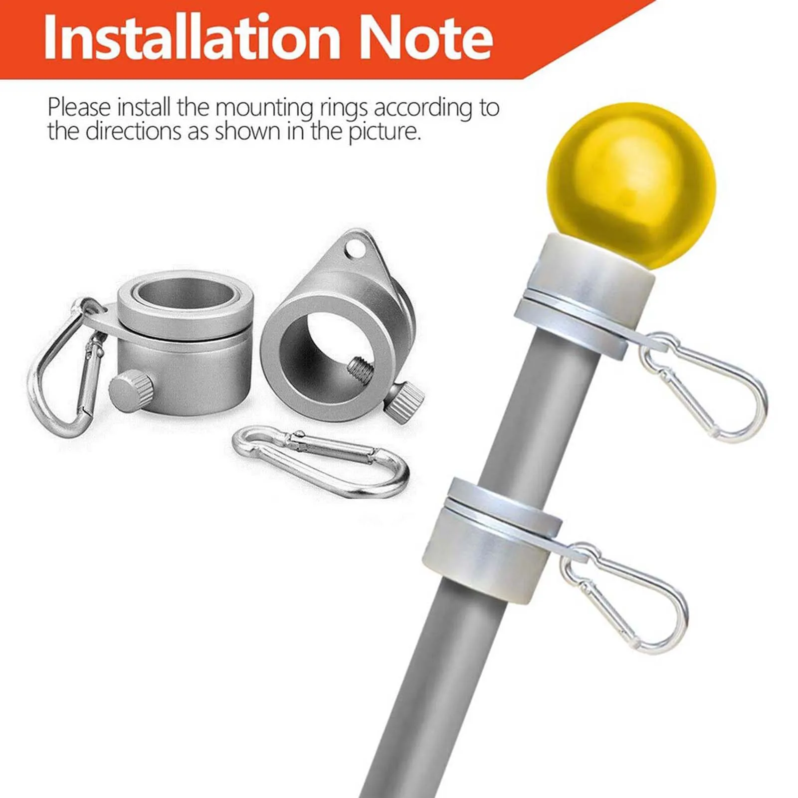 2 шт. новые алюминиевые вращающиеся кольца для крепления на 1 дюйм | Строительство