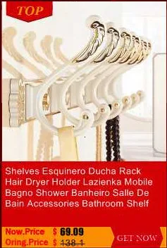 Estante Prateleira Parede Etagere Lazienka Estanteria Rotatable Salle De Bain Wall Shower Accessories Towel Rack Bathroom Shelf
