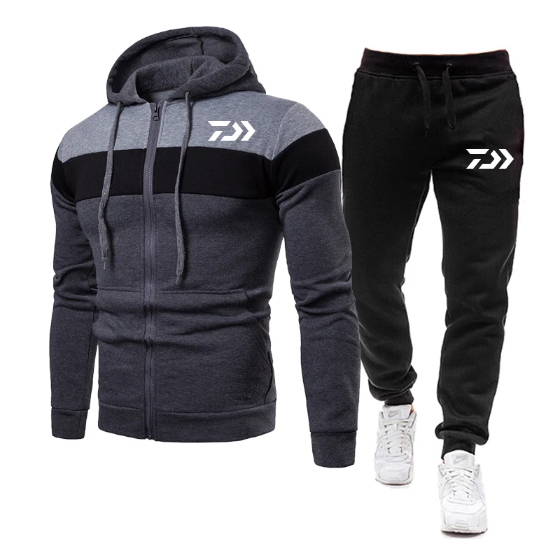 

Новейший спортивный костюм с капюшоном, спортивная одежда, Мужской свитшот с капюшоном и брюки, спортивный костюм с капюшоном, повседневный...