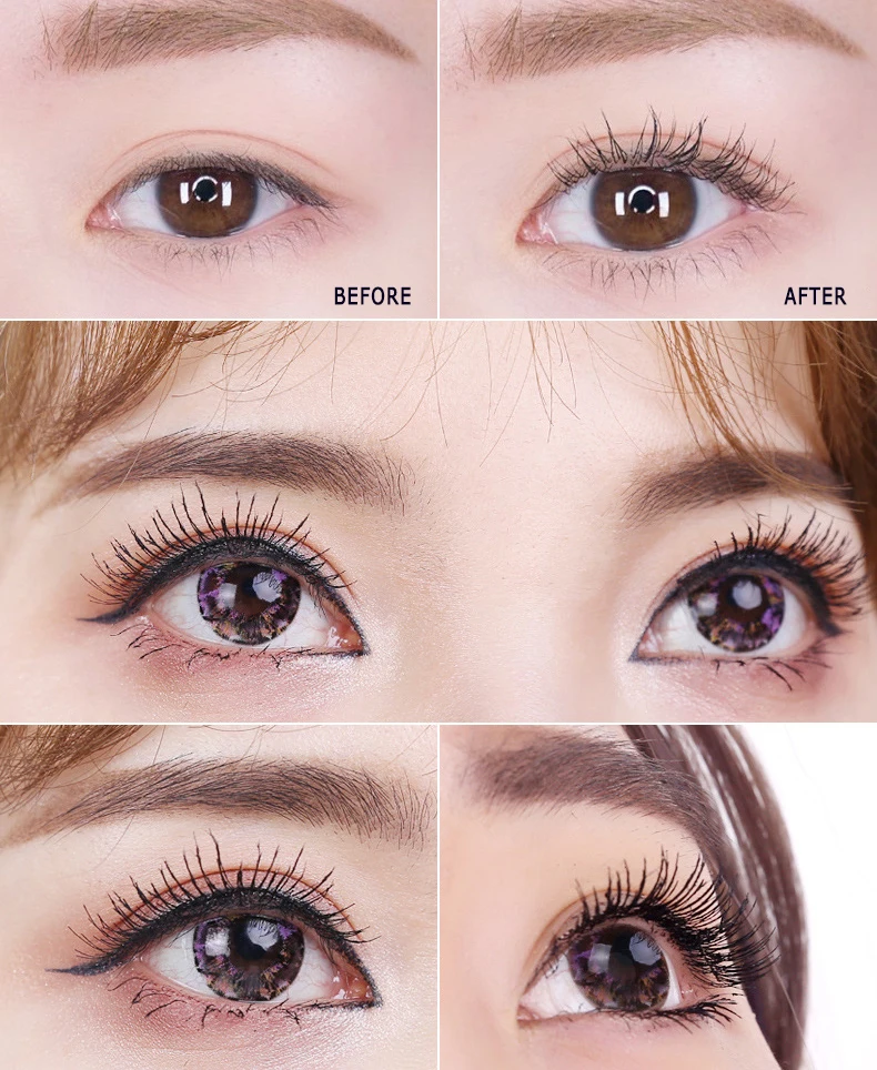 

1PC Mascara 4D Waterproof Fiber Silk Eyelash Thick Curling Natural Lengthening Eye Lash Black Long Lasting Eyes Makeup TSLM1