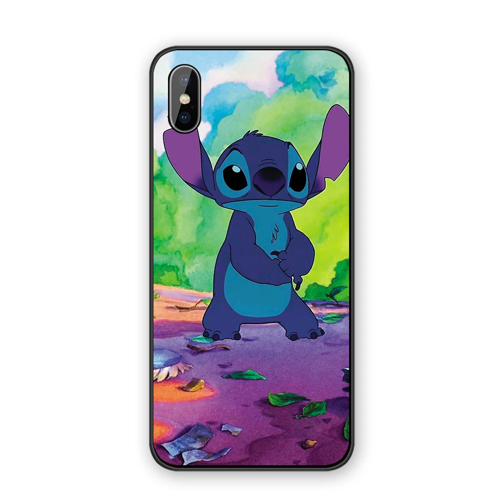 Прекрасный чехол для телефона Disneys Stitch, Силиконовые Мягкие Мультяшные из ТПУ для Iphone X XS MAX 5 5S 6 6S 7 8 Plus 11 11Pro Max