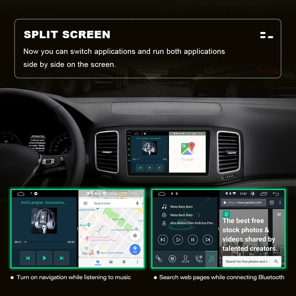 Мультимедийная Автомобильная магнитола Carplay 8 ядер 6 ГБ 128 2 Din Android 11 для KIA CEED JD Ceed