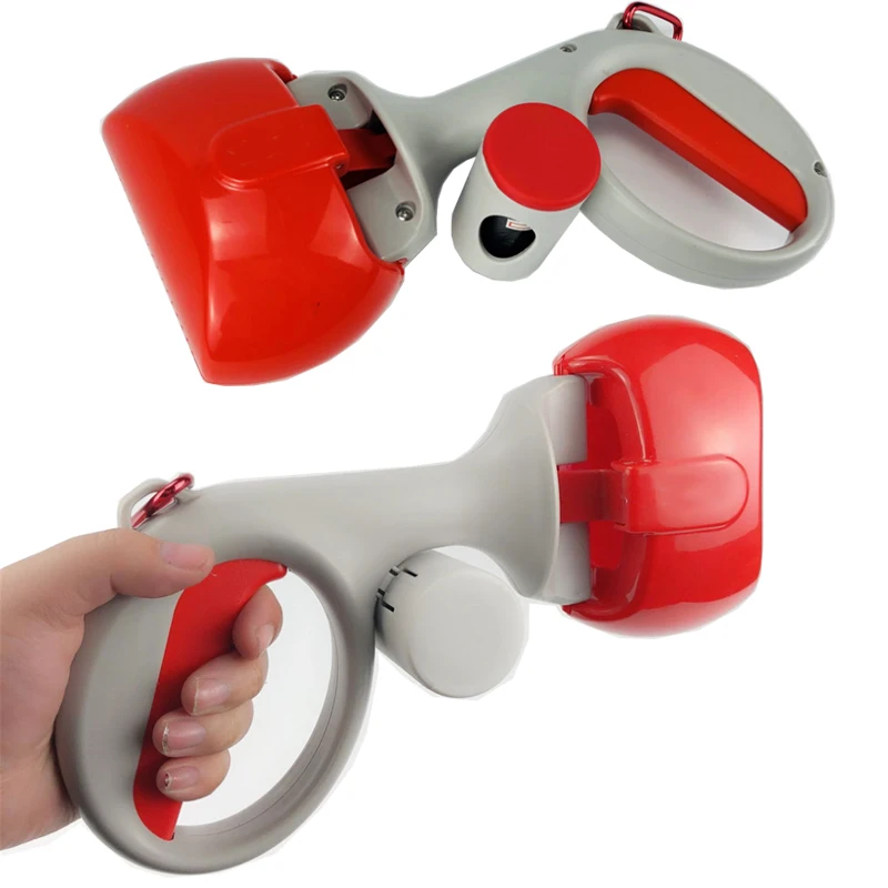 

Pets Pooper Scooper Set for Dogs with Poop Bags - Perfect for S , M , L , XL Pets , Portable and Heavy Duty with Jaw Claw Bin