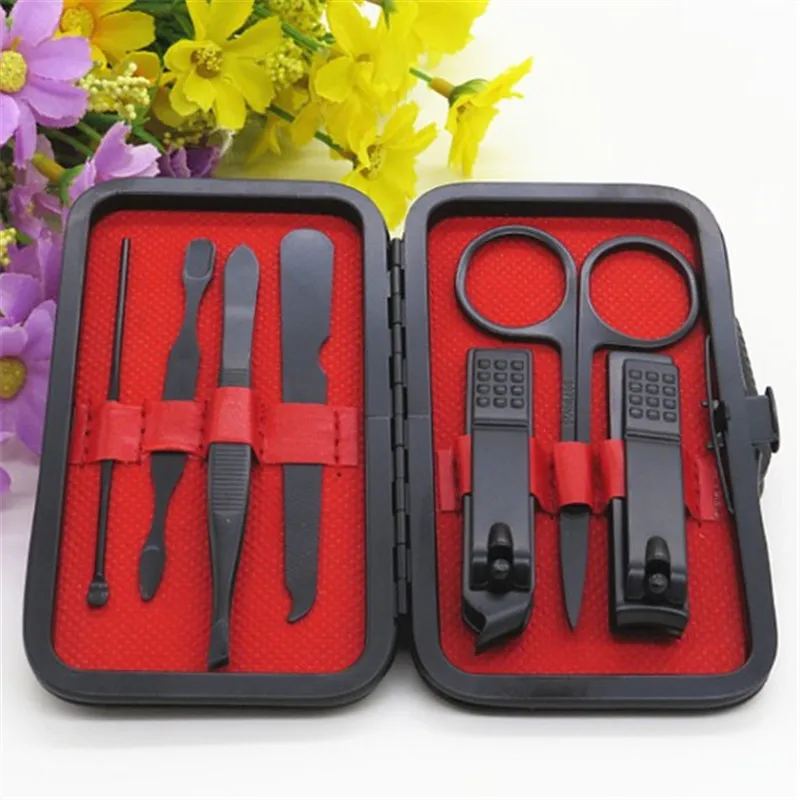 7 шт./компл. набор инструментов для маникюра и педикюра из нержавеющей