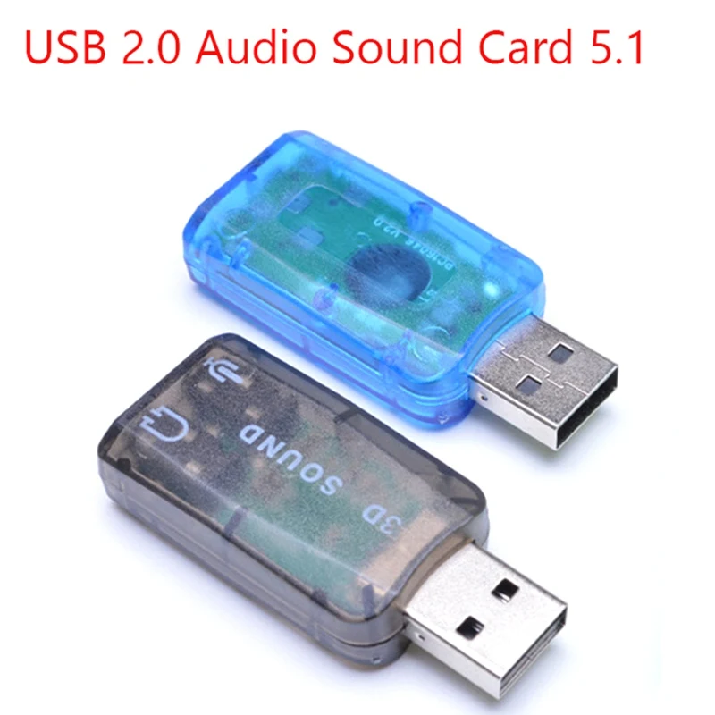 Аудио адаптер Звуковая карта 5,1 USB 3,5 мм Микрофон Разъем для наушников внешний стерео динамик для ноутбука ПК компьютер