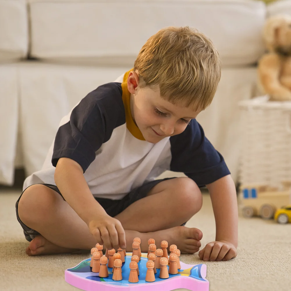 

1 Set Game Chess Set Memory Chess Educational Chess Plaything for Children