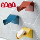 Держатели для мыла для ванной комнаты, душа, мыльница, тарелки для душа, коробка для хранения мыла с сливом, настенные самоклеящиеся кухонные принадлежности