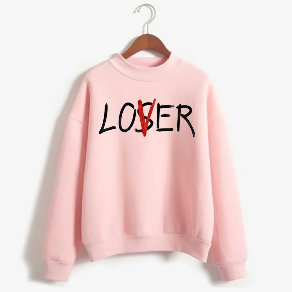 Mens Hip Hop Streetwear Harajuku Sweater  Japanese Style Anime lover loser Sweater Autumn Cotton Pullover