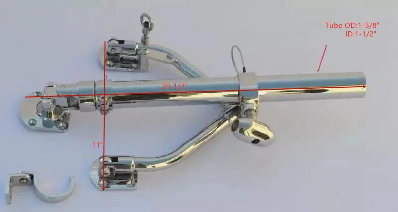 Пара больших боковых держателей Outrigger из нержавеющей стали 316 держатель удочки