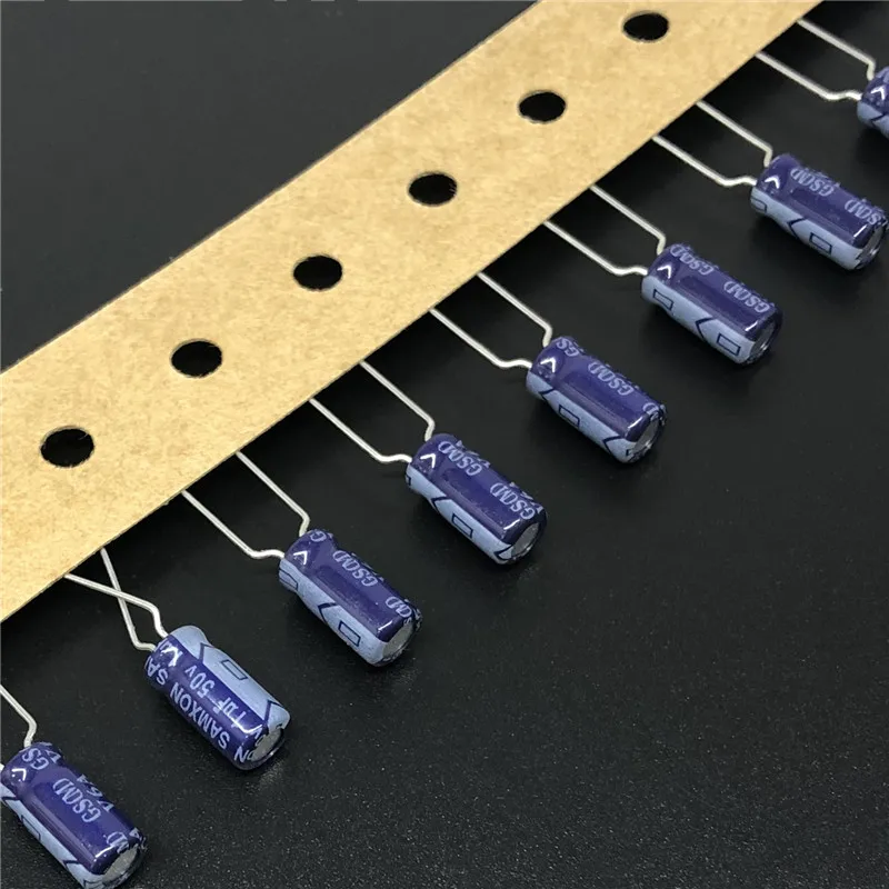 200 шт. 1 мкФ 50V SAMXON GS Series 5x11 мм Высококачественный 1uF Алюминиевый электролитический