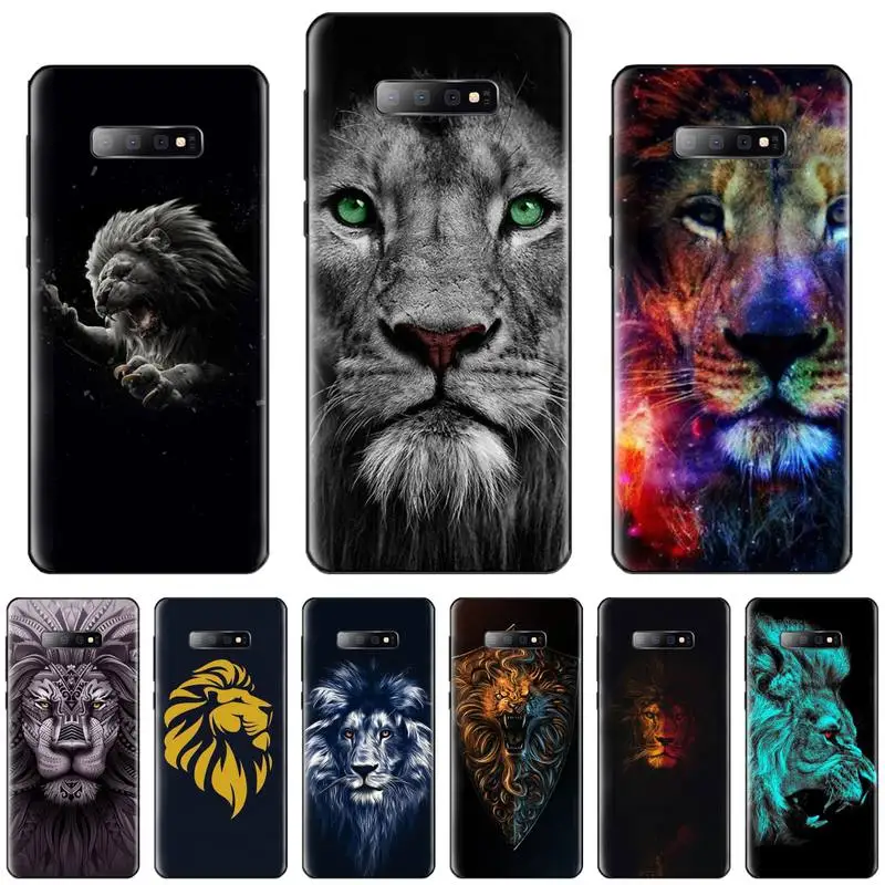 Мягкий силиконовый чехол для телефона из ТПУ с изображением животного короля