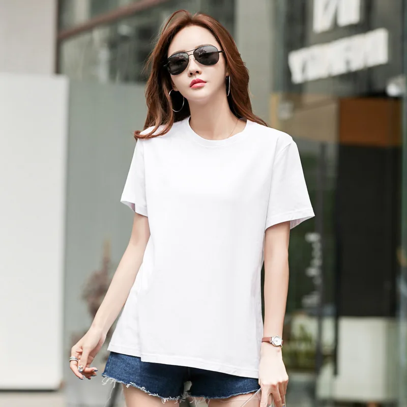 

T Shirt yellow Women Clothes 2019 Fashion Tee Top Fashion Cotton Ladies Tee Shirt