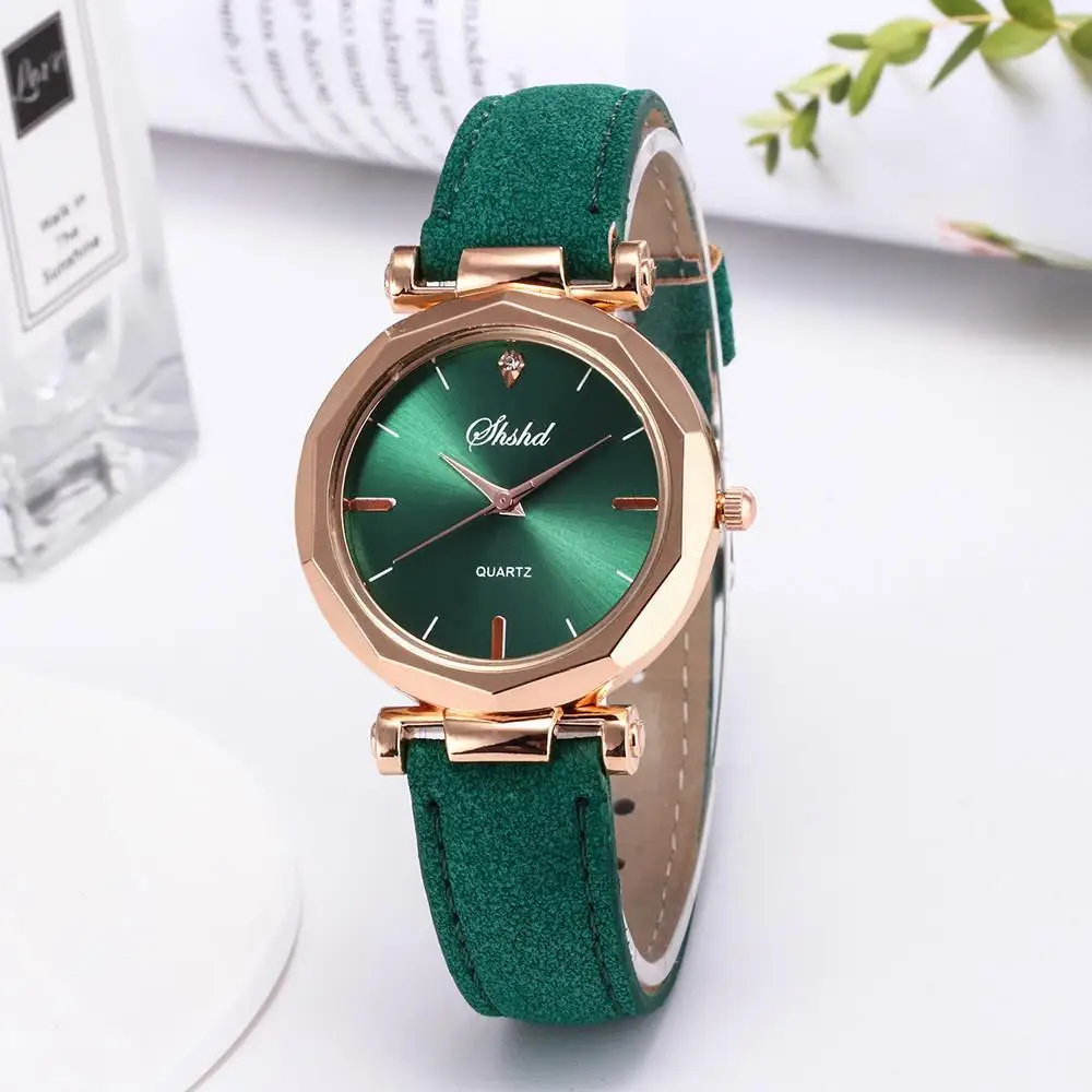 

Women 's Watches New Brand Luxury Fashion Quartz Ladies PU Leather Matte Wristwatch Relogio Feminino