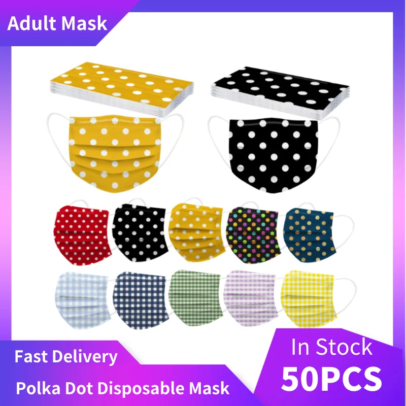 10/20/50 шт в взрослых Mascarillas Desechables трехслойная одноразовая маска защитный плед