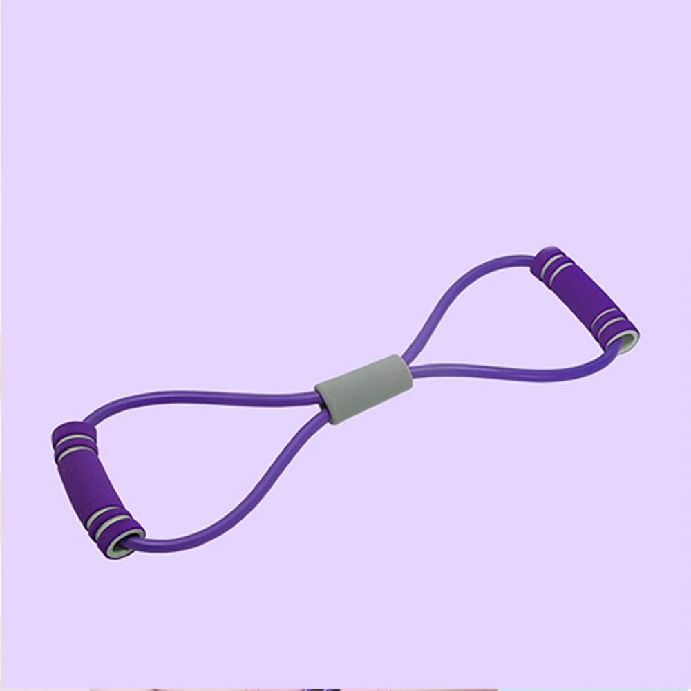 Gym 8 Word Elastic Band Chest Developer Rubber Expander Rope Sports Workout Resistance Bands Fitness Equipment Yoga Training |