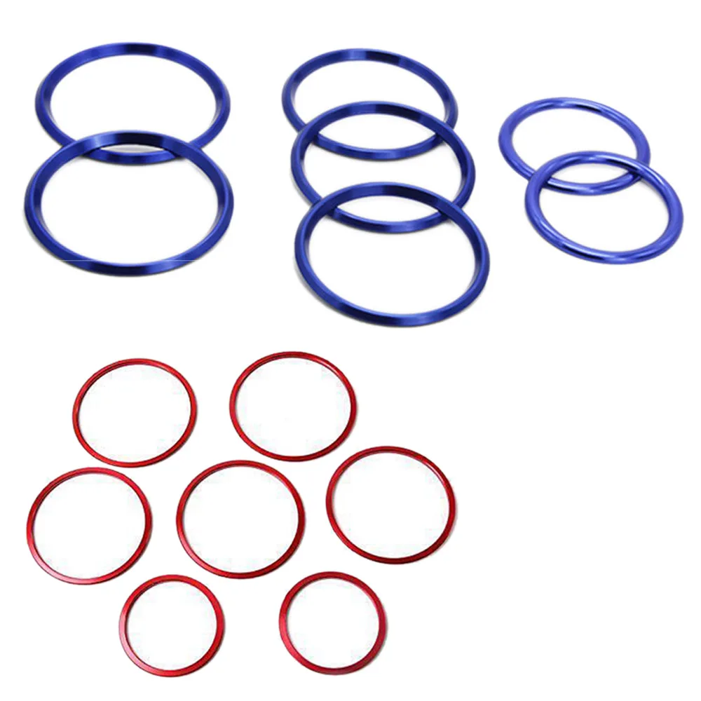 7 шт. авто Стайлинг розетки кольцо украшения отверстия кондиционера отделка