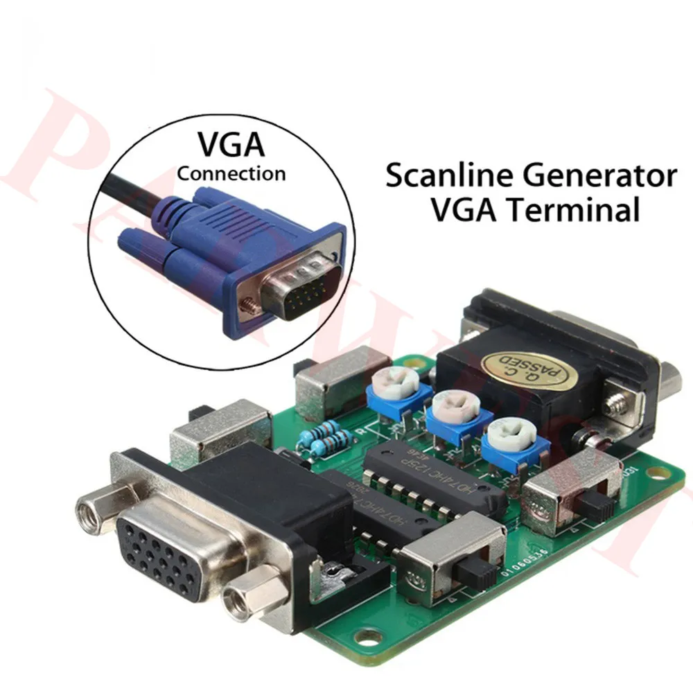 Горячая распродажа сканлайнового генератора Arcade Screen VGA Connection Scan Line Video Effect Power Supply для ретро игроков.