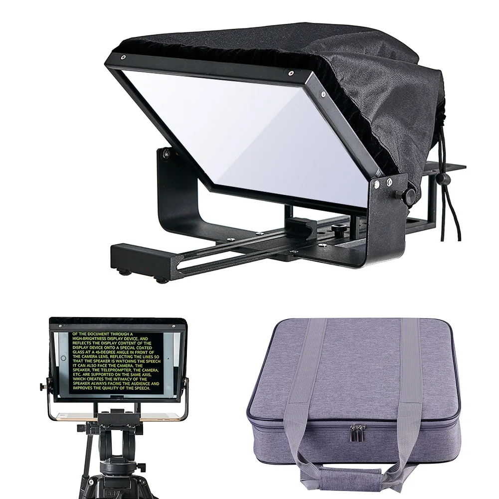 Регулируемый смартфон Teleprompter Мини Портативный сплиттер для домашнего
