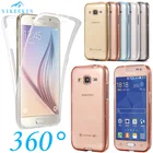 360 Полный корпус ударопрочный чехол для Samsung Galaxy J4 J6 A6 A8 Plus J3 J5 J7 2017 A7 A8 J8 2018 прозрачный силиконовый мягкий чехол