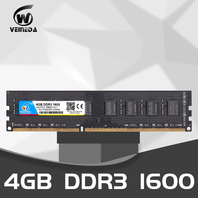 Оперативная Память Dimm ddr3 для настольного компьютера 4 ГБ 8 1600 дюйма Стандартная