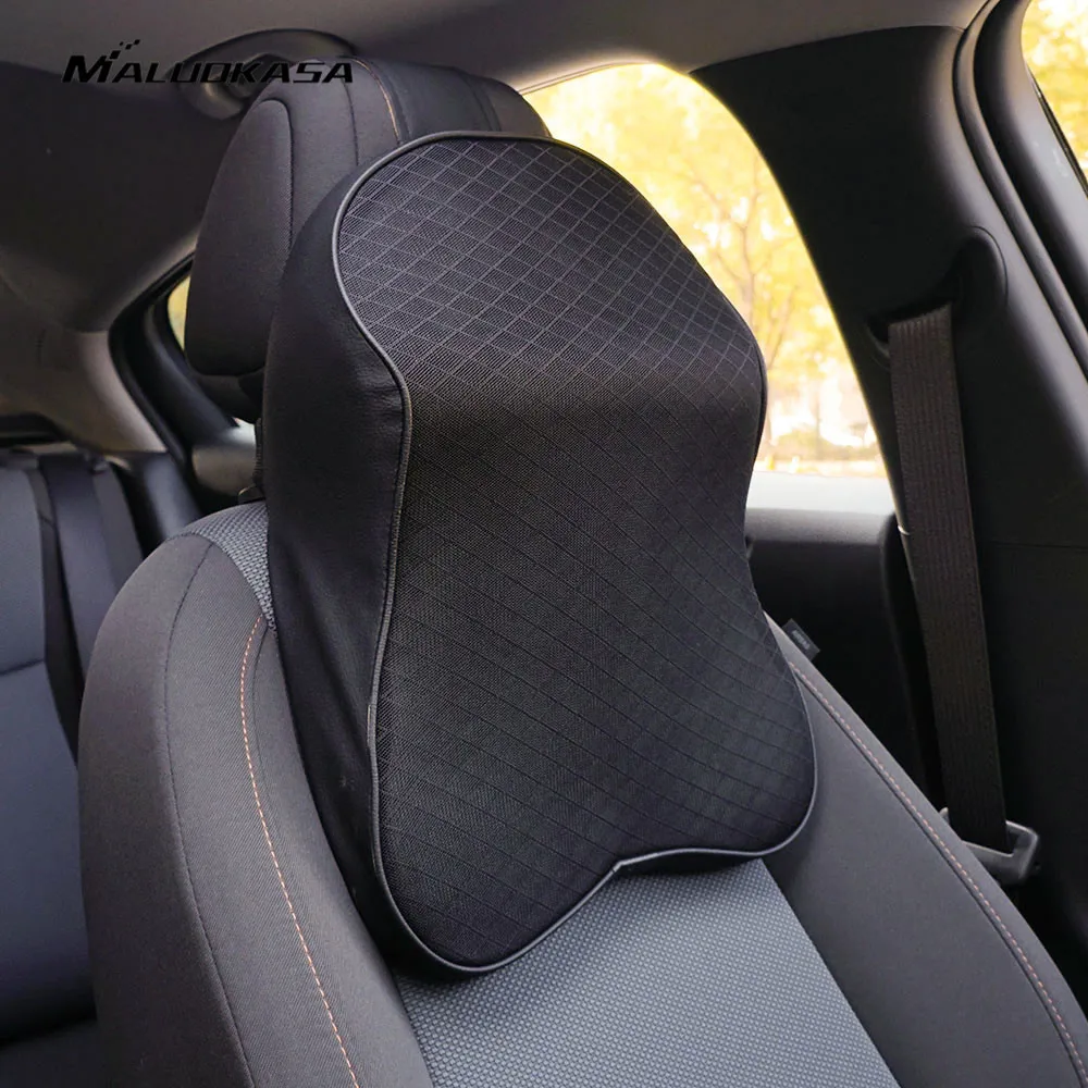 Автомобильная подушка на шею, подушка для шеи с эффектом памяти, подголовник для автомобильного сиденья, поддержка головы, для путешествий, ...