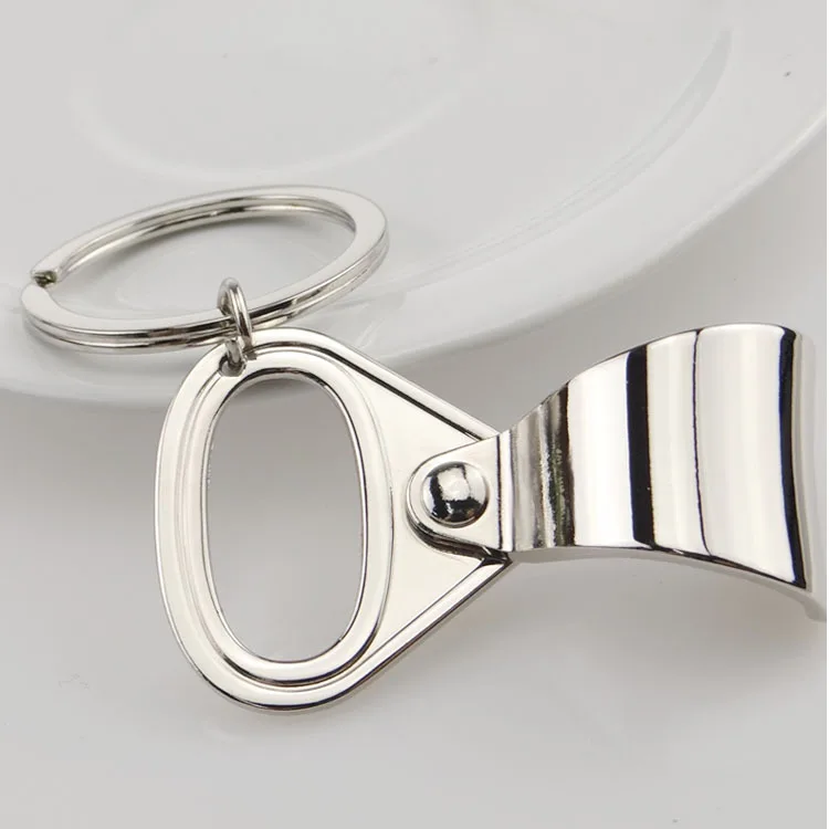 

Creative Easy Pull Ring Portable Bottle Opener Keychain Fashion Stainless Steel Metal Bag Car Keyring Gift Fine Pendant Jewelry
