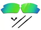 Glintbay 100% точные зеленые Сменные линзы и черный резиновый комплект для солнцезащитных очков Rudy Project Rydon