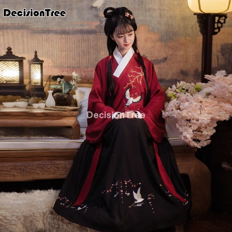 

2022 ancient chinese costume women clothes traditional hanfu ming dynasty dance costumes folk fairy oriental performance costume